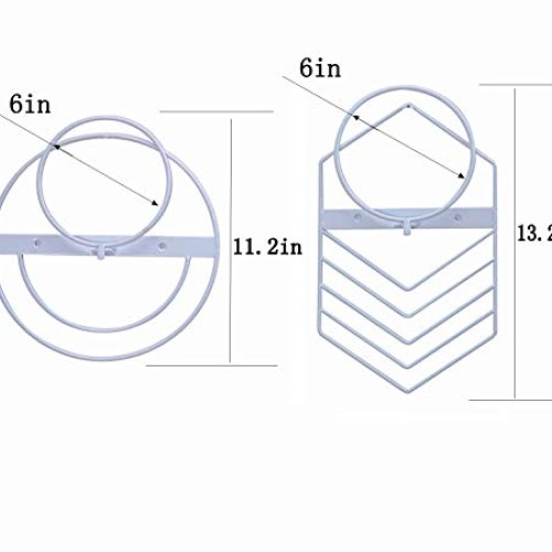 2 Pcs 6 inch Flower Pot Holder Ring Wall Mounted,Metal Flower Pot ...