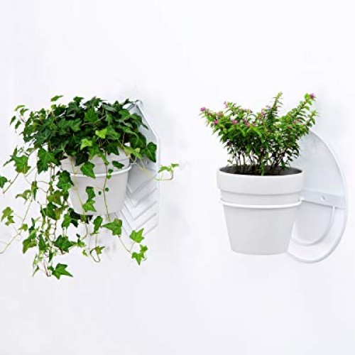 2 Pcs 6 inch Flower Pot Holder Ring Wall Mounted,Metal Flower Pot ...