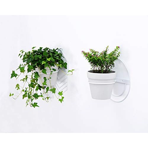 2 Pcs 6 inch Flower Pot Holder Ring Wall Mounted,Metal Flower Pot ...