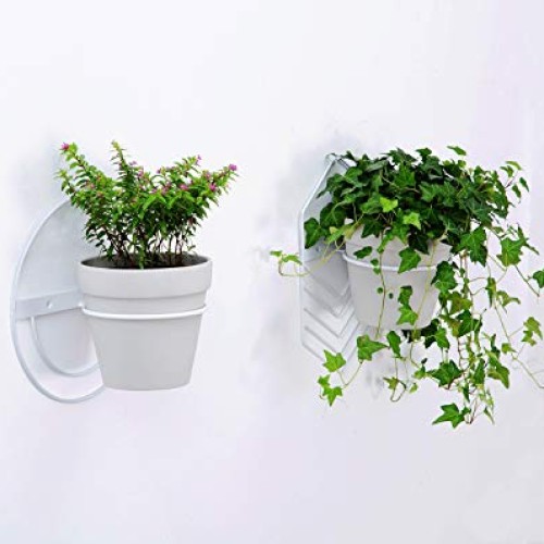 2 Pcs 6 inch Flower Pot Holder Ring Wall Mounted,Metal Flower Pot ...