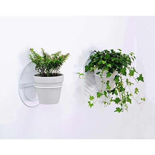 2 Pcs 6 inch Flower Pot Holder Ring Wall Mounted,Metal Flower Pot ...