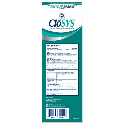 CloSYS Healthy Gums Oral Rinse Mouthwash - 32 Fl Oz