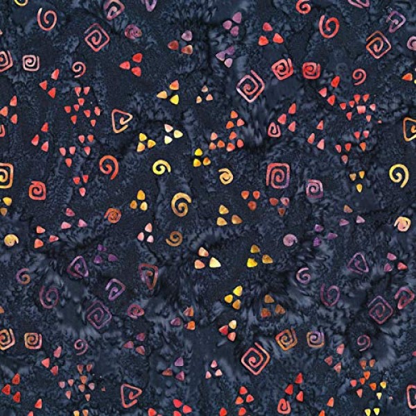 1 Yard Flying Colors Batik by Laurel Burch 100% Cotton Batik Fabri...