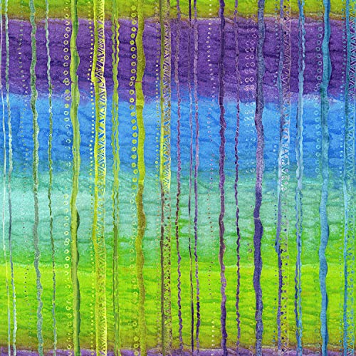 1 Yard Flying Colors Batik by Laurel Burch 100% Cotton Batik Fabri...