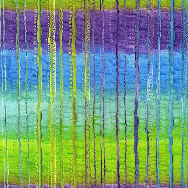 1 Yard Flying Colors Batik by Laurel Burch 100% Cotton Batik Fabri...