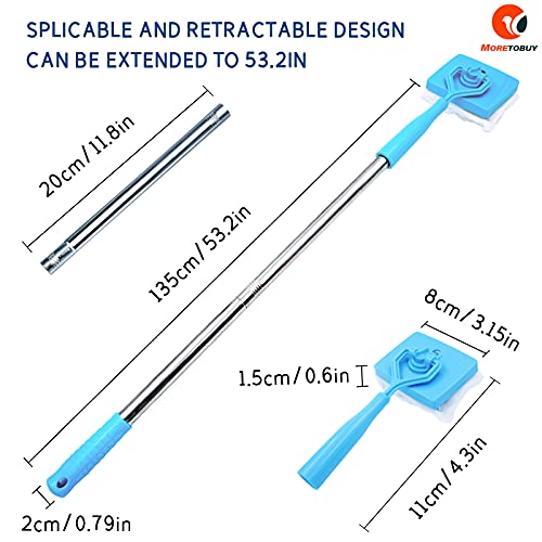 Baseboard Cleaner Tool with Handle 5 Reusable Cleaning Pads by No-...