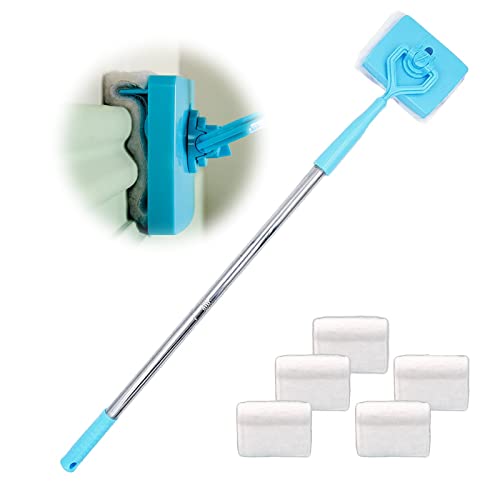 Baseboard Cleaner Tool with Handle 5 Reusable Cleaning Pads by No-...