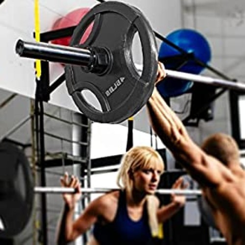 Clout Fitness Olympic Barbell Clamps Collars Quick Release Pair of...