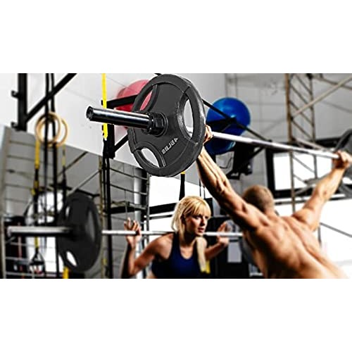 Clout Fitness Olympic Barbell Clamps Collars Quick Release Pair of...