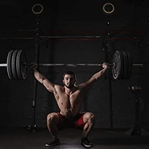 Clout Fitness Olympic Barbell Clamps Collars Quick Release Pair of...