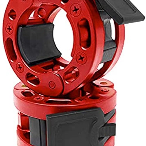 Clout Fitness Olympic Barbell Clamps Collars Quick Release Pair of...