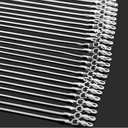 24pcs Chains for Jewelry Making 24 Inch 925 Sterling Silver Plated...