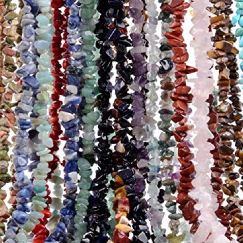 Natural Chip Stone Beads Multicolor 5-8mm About 400 Pieces Irregul...