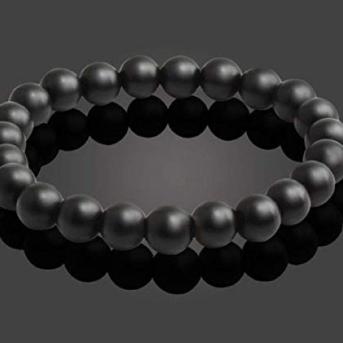 Natural Stone Beads 100pcs 10mm Matte Black Onyx Agate Dull Polish...
