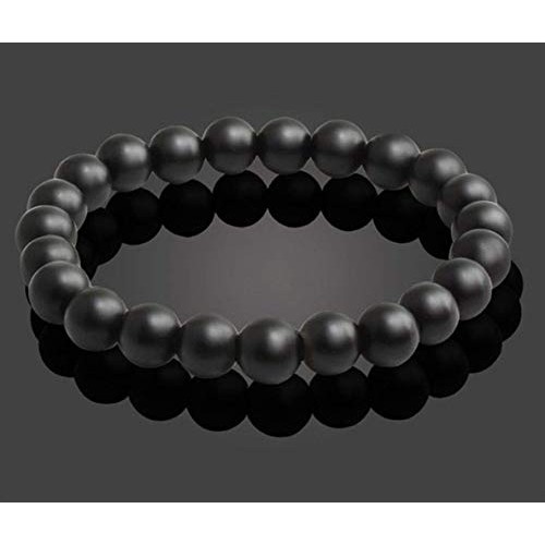 Natural Stone Beads 100pcs 10mm Matte Black Onyx Agate Dull Polish...