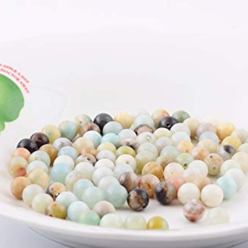 Natural Stone Beads 100pcs 8mm Amazonite Round Genuine Real Stone ...