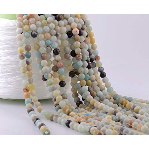 Natural Stone Beads 100pcs 8mm Amazonite Round Genuine Real Stone ...
