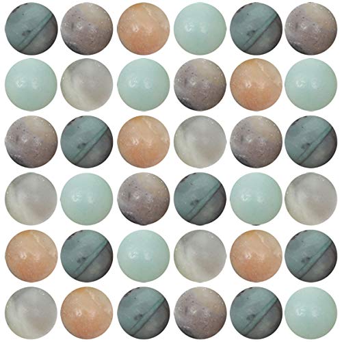 Natural Stone Beads 100pcs 8mm Amazonite Round Genuine Real Stone ...