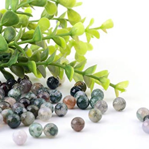 Natural Stone Beads 100pcs 8mm India Agate Round Genuine Real Ston...