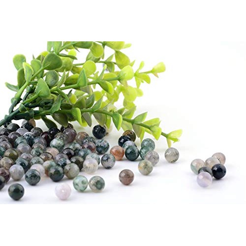 Natural Stone Beads 100pcs 8mm India Agate Round Genuine Real Ston...