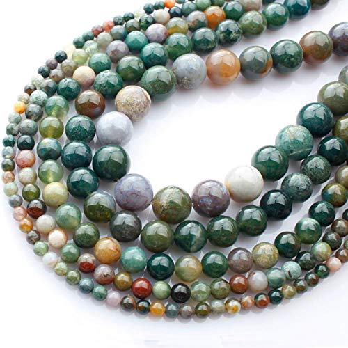 Natural Stone Beads 100pcs 8mm India Agate Round Genuine Real Ston...