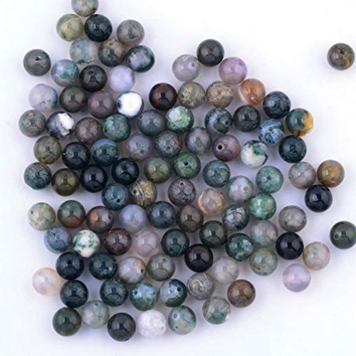 Natural Stone Beads 100pcs 8mm India Agate Round Genuine Real Ston...
