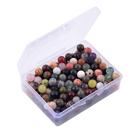 Natural Stone Beads 200pcs Mixed 8mm Round Genuine Real Stone Bead...