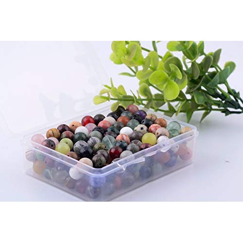 Natural Stone Beads 200pcs Mixed 8mm Round Genuine Real Stone Bead...