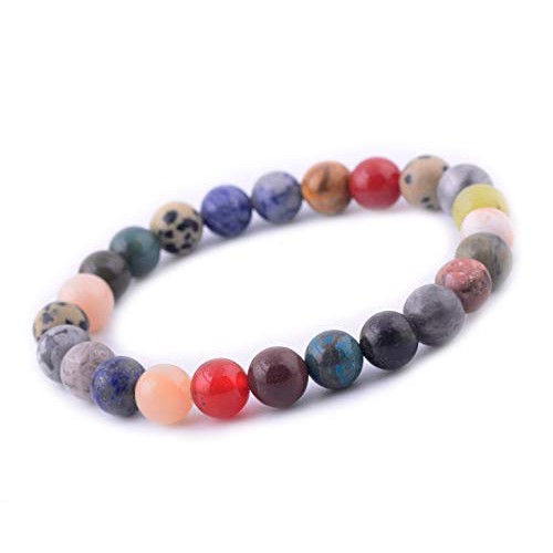 Natural Stone Beads 200pcs Mixed 8mm Round Genuine Real Stone Bead...