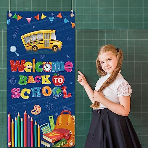 Back to School Decorations,Welcome Back to School Door Cover,First...
