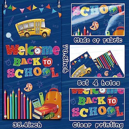Back to School Decorations,Welcome Back to School Door Cover,First...