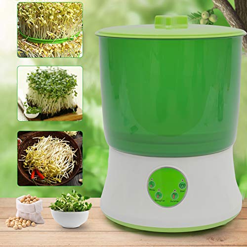 CNCEST Automatic Bean Sprouts Machine,110V 20W 2-Layer Professiona...