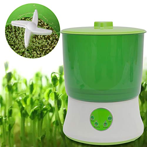 CNCEST Automatic Bean Sprouts Machine,110V 20W 2-Layer Professiona...