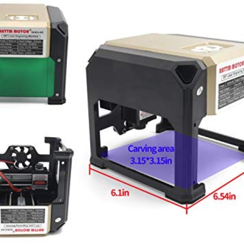 3000mw Engraving Machine mini Desktop Printer machine USB Port CNC...