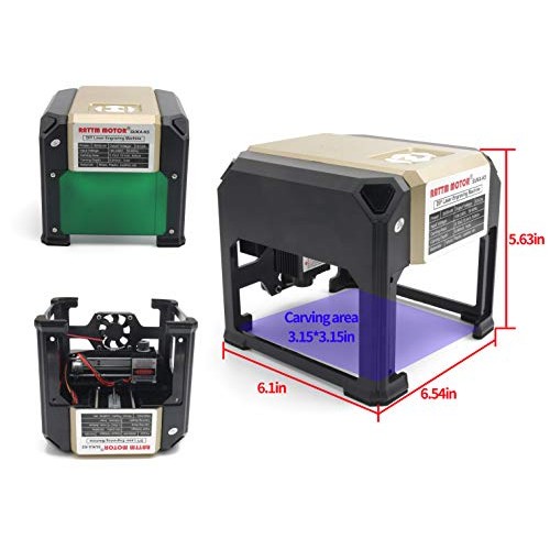 3000mw Engraving Machine mini Desktop Printer machine USB Port CNC...