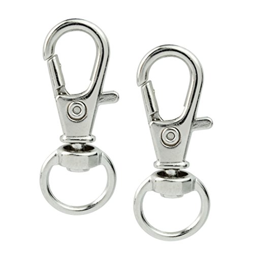 50 pcs Swivel Clasps Lanyard Snap Hook,cnomg Metal Swivel Lanyard ...