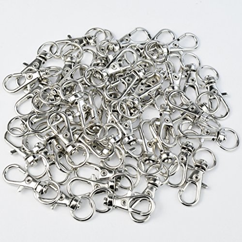 50 pcs Swivel Clasps Lanyard Snap Hook,cnomg Metal Swivel Lanyard ...