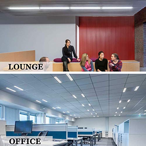 4FT LED Shop Light - 40W 5200Lm 6500K Super Bright White, Integr...