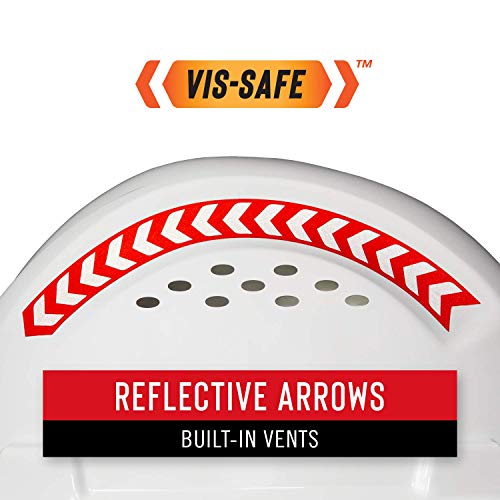 Coast SH300 Full Brim Safety Hard Hat with Reflective Arrows - 30394