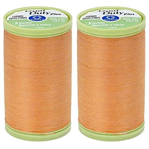 2-Pack Bundle Coats & Clark Dual Duty Plus Hand Quilting Thread 32...