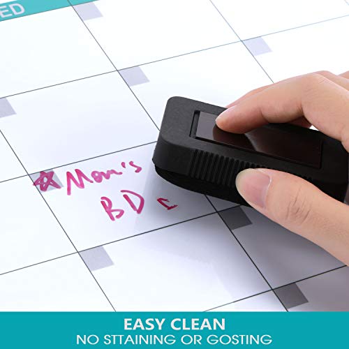 Magnetic Dry Erase Fridge Calendar - Magnetic Calendar for Refrige...