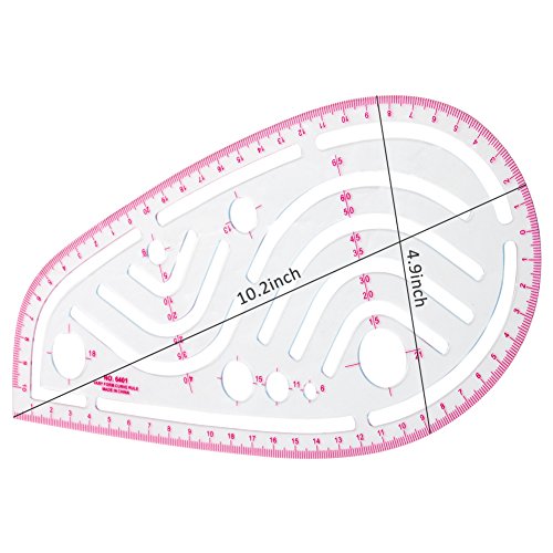 COCODE Sewing Tools 4 Stlye Sew French Curve Metric Shaped Ruler M...