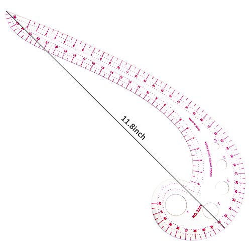COCODE Sewing Tools 4 Stlye Sew French Curve Metric Shaped Ruler M...