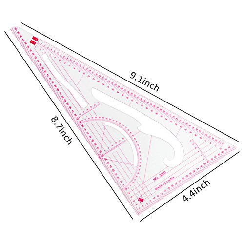 COCODE Sewing Tools 4 Stlye Sew French Curve Metric Shaped Ruler M...