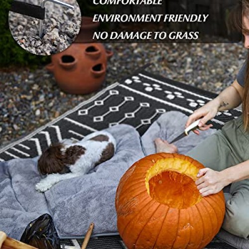 Outdoor Rug Carpet Waterproof 5x8ft Patio Rug Mat Indoor Outdoor A...