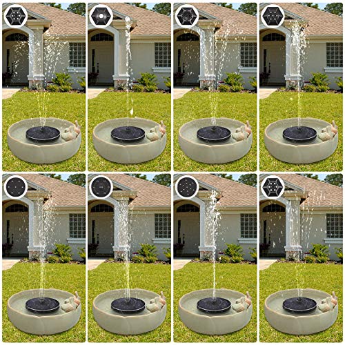 Cocofit 2021 3W Solar Fountain Pump for Bird Bath, Upgraded Fix Fl...