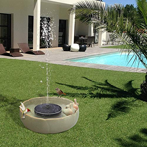Cocofit 2021 3W Solar Fountain Pump for Bird Bath, Upgraded Fix Fl...
