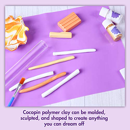 Complete Polymer Clay Starter Kit, DIY Crafts Clay Jewelry Dish fo...