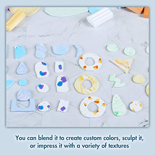 Complete Polymer Clay Starter Kit, DIY Crafts Clay Jewelry Dish fo...