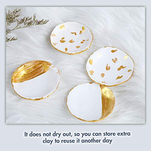 Complete Polymer Clay Starter Kit, DIY Crafts Clay Jewelry Dish fo...